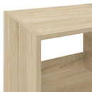 vidaXL Lemezjátszó állvány Sonoma Tölgy 82 x 39,5 x 82,5 cm Szerelt Fa