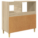 vidaXL Lemezjátszó állvány Sonoma Tölgy 82 x 39,5 x 82,5 cm Szerelt Fa