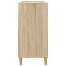 vidaXL Lemezjátszó állvány Sonoma Tölgy 82 x 39,5 x 82,5 cm Szerelt Fa