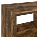 vidaXL Lemezjátszó állvány Füstös Tölgy 82 x 39,5 x 82,5 cm Szerelt Fa