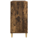 vidaXL Lemezjátszó állvány Füstös Tölgy 82 x 39,5 x 82,5 cm Szerelt Fa