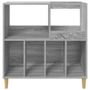 vidaXL Lemezjátszó állvány Szürke Sonoma 82 x 39,5 x 82,5 cm