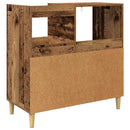 vidaXL Lemezjátszó állvány Tölgyfa 82 x 39,5 x 82,5 cm Szerelt Fa