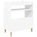 vidaXL Lemezjátszó állvány Fehér 71 x 39,5 x 83 cm Szerelt Fa
