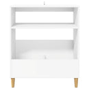 vidaXL Lemezjátszó állvány Fehér 71 x 39,5 x 83 cm Szerelt Fa
