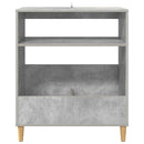 vidaXL Lemezjátszó állvány Betonszürke 71 x 39,5 x 83 cm Szerelt Fa