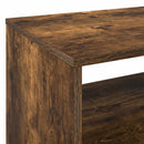 vidaXL Lemezjátszó állvány Füstös Tölgy 71 x 39,5 x 83 cm Szerelt Fa
