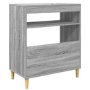 vidaXL Lemezjátszó állvány Szürke Sonoma 71 x 39,5 x 83 cm Szerelt Fa