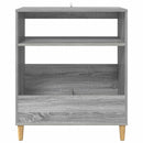 vidaXL Lemezjátszó állvány Szürke Sonoma 71 x 39,5 x 83 cm Szerelt Fa