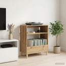 vidaXL Lemezjátszó állvány Kézműves Tölgy 71 x 39,5 x 83 cm Szerelt Fa