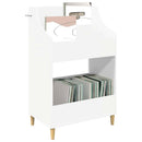 vidaXL Média Polcok Fehér 70,5 x 46 x 112 cm Szerelt Fa