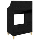 vidaXL Média Polcok Fekete Tölgy 70,5 x 46 x 112 cm Szerelt Fa