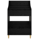 vidaXL Média Polcok Fekete Tölgy 70,5 x 46 x 112 cm Szerelt Fa