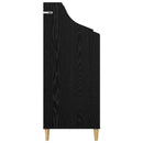 vidaXL Média Polcok Fekete Tölgy 70,5 x 46 x 112 cm Szerelt Fa