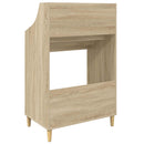 vidaXL Média Polcok Sonoma Tölgy 70,5 x 46 x 112 cm Szerelt Fa