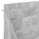 vidaXL Média Polcok Betonszürke 70,5 x 46 x 112 cm Szerelt Fa