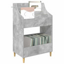 vidaXL Média Polcok Betonszürke 70,5 x 46 x 112 cm Szerelt Fa