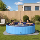vidaXL Medence aljzat 36 db Ø 350 cm Kerek EVA Hab Szürke