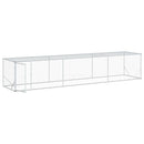 vidaXL Tyúkudvar Ezüst 500 x 100 x 100 cm Horganyzott Acél