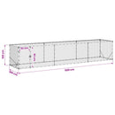 vidaXL Tyúkudvar Ezüst 500 x 100 x 100 cm Horganyzott Acél