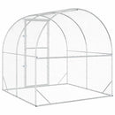 vidaXL Tyúkház Ezüst 200 x 200 x 200 cm Horganyzott Acél