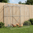 vidaXL Tyúkház Ezüst 200 x 200 x 215 cm Horganyzott Acél