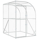 vidaXL Tyúkház Ezüst 200 x 200 x 215 cm Horganyzott Acél