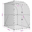 vidaXL Tyúkház Ezüst 200 x 200 x 215 cm Horganyzott Acél