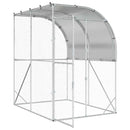 vidaXL Tyúkház Ezüst 200 x 200 x 215 cm Horganyzott Acél