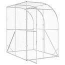 vidaXL Tyúkház Ezüst 200 x 200 x 215 cm Horganyzott Acél