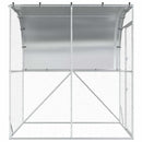 vidaXL Tyúkház Ezüst 200 x 200 x 215 cm Horganyzott Acél