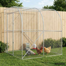 vidaXL Tyúkház Ezüst 200 x 200 x 215 cm Horganyzott Acél