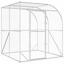 vidaXL Tyúkház Ezüst 200 x 200 x 215 cm Horganyzott Acél