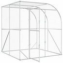 vidaXL Tyúkház Ezüst 200 x 200 x 215 cm Horganyzott Acél