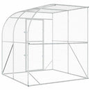 vidaXL Tyúkház Ezüst 200 x 200 x 215 cm Horganyzott Acél