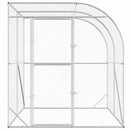 vidaXL Tyúkház Ezüst 200 x 200 x 215 cm Horganyzott Acél