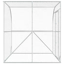 vidaXL Tyúkház Ezüst 200 x 200 x 215 cm Horganyzott Acél