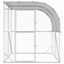 vidaXL Tyúkház Ezüst 200 x 200 x 215 cm Horganyzott Acél