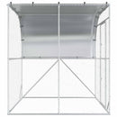 vidaXL Tyúkház Ezüst 200 x 200 x 215 cm Horganyzott Acél
