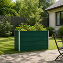 vidaXL Emelt kert ágyás Zöld 100 x 40 x 55 cm hidegen hengerelt acél