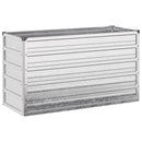 vidaXL Emelt kert ágyás Ezüst 100 x 40 x 55 cm horganyzott