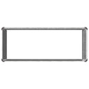 vidaXL Emelt kert ágyás Ezüst 100 x 40 x 55 cm horganyzott