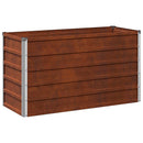 vidaXL Emelt kert ágyás Rozsdás 100 x 40 x 55 cm karton