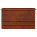 vidaXL Emelt kert ágyás Rozsdás 100 x 40 x 55 cm karton