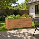 vidaXL Emelt kert ágyás Fa barna 160 x 40 x 55 cm