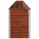 vidaXL Emelt kert ágyás Rozsdás 480 x 40 x 55 cm karton