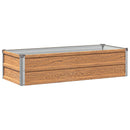 vidaXL Emelt kert ágyás Fa barna 100 x 40 x 24 cm