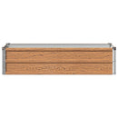 vidaXL Emelt kert ágyás Fa barna 100 x 40 x 24 cm