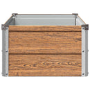 vidaXL Emelt kert ágyás Fa barna 100 x 40 x 24 cm