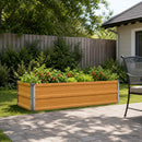 vidaXL Emelt kert ágyás Természetes 100 x 40 x 24 cm